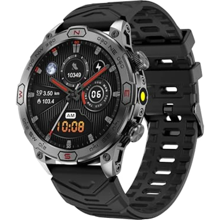 VALDUS VD36 PRO (2025) Black, Smartwatch mit Telefoniefunktion, AMOLED Display, Unzerstörbarer Dauerläufer – Bild 2