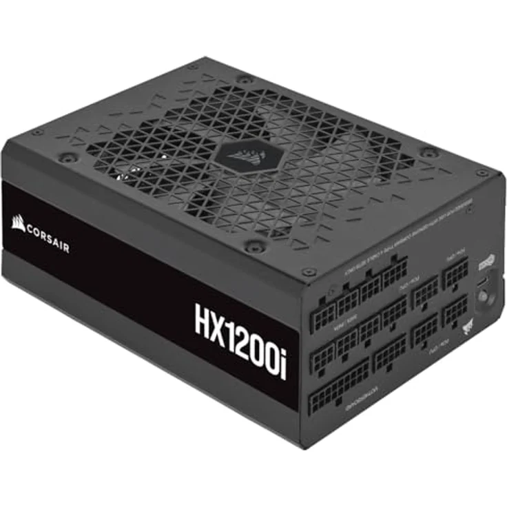 CORSAIR HX1200i Vollmodulares Extrem Geräuscharmes ATX-Netzteil - ATX 3.0 und PCIe 5.0-kompatibel - CORSAIR iCUE Software-Kompatibel - 80 Plus Platinum-Effizienz - Schwarz – Bild 1