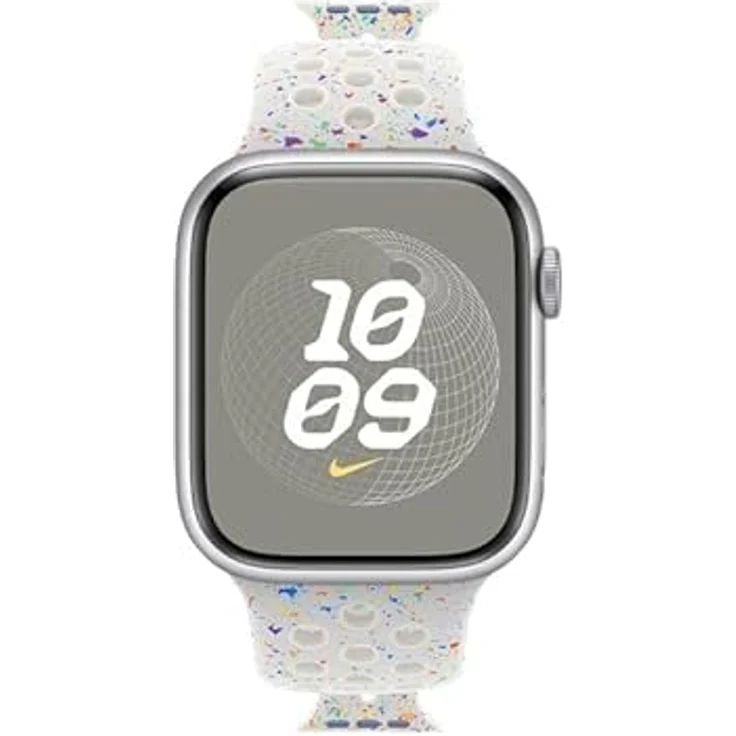 Apple Nike Sportarmband, Watch 45 mm, M/L, Pure Platinum – Bild 2