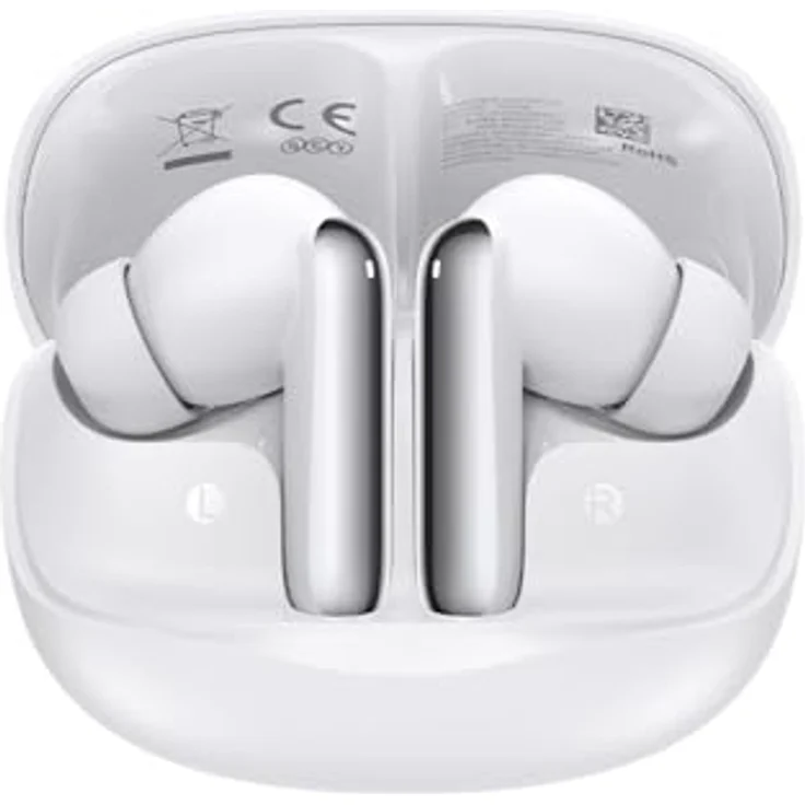 QCY MeloBuds HT12, In-Ear Kopfhörer mit ANC, 24h Akkulaufzeit, sechs Mikrofonen und EQ-Einstellungen, Weiß – Bild 1