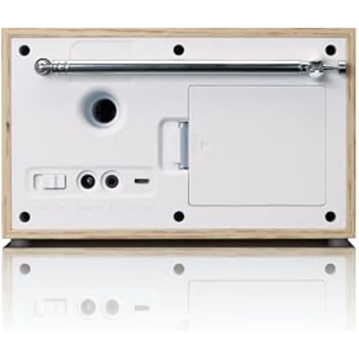 Lenco DAR-017 DAB+ Radio – kompaktes DAB+ Radio mit Bluetooth 5.0 - Senderspeicher - FM Empfänger - 2 Weckzeiten - 3 Watt RMS - 3,5mm AUX - Holz – Bild 3