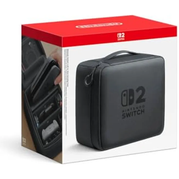 Nintendo Reisekoffer für Nintendo Switch 2, schwarz, mit Reißverschluss, versandkostenfrei