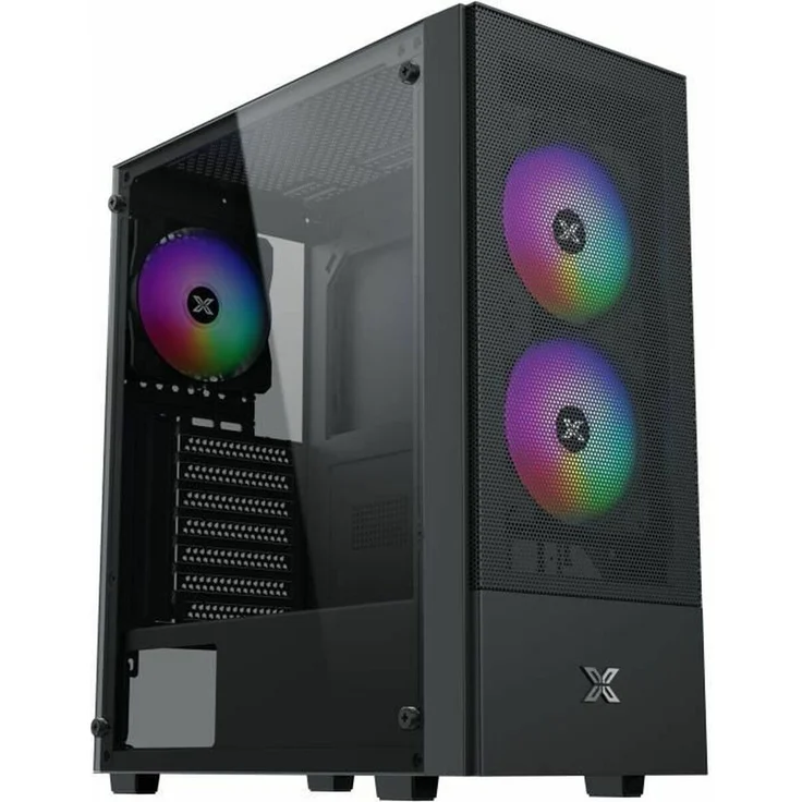 XIGMATEK Hero II Air, ATX Semi-Tower Gehäuse in Schwarz mit RGB-Beleuchtung und USB 3.0, kompatibel mit ATX und Micro ATX