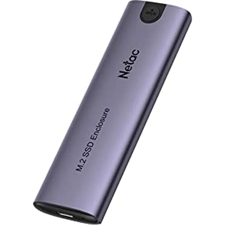 Netac WH51 Aluminiumgehäuse für M.2 NVMe/SATA, USB 3.1 Gen2, USB Kabel A+C - C