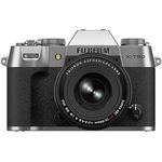 FUJIFILM X-T50 Silber / 16-50mm Kit Systemkamera mit X-Trans CMOS 5 HR Sensor und integriertem Fünf-Achsen-Bildstabilisator