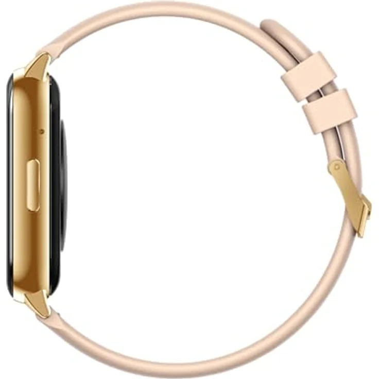 Maxcom - FW25 Arsen Pro Smartwatch - Damen - Frauen - Fitnessuhr - mit Blutdruck-, Herzfrequenz-, Schlafüberwachung und Schrittzähler - Eckig - Elegant - mit Gummiband Gold – Bild 5