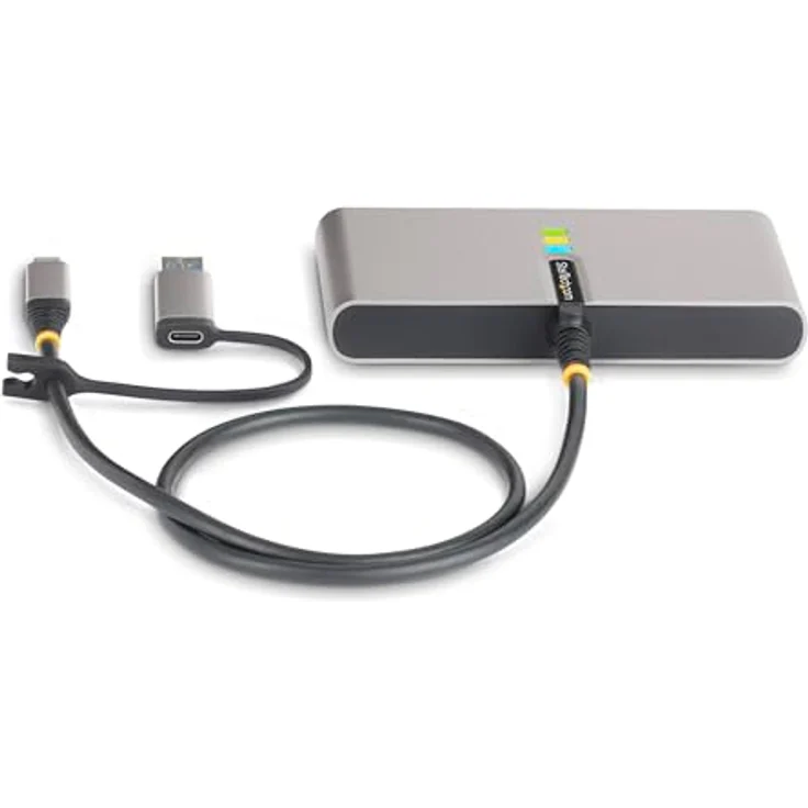 StarTech.com 2-Port USB-C Hub mit Ethernet und RS232 Port, USB-A Adapter, 100W Power Delivery Pass-Through, 2X USB-A 5Gbps – Bild 4