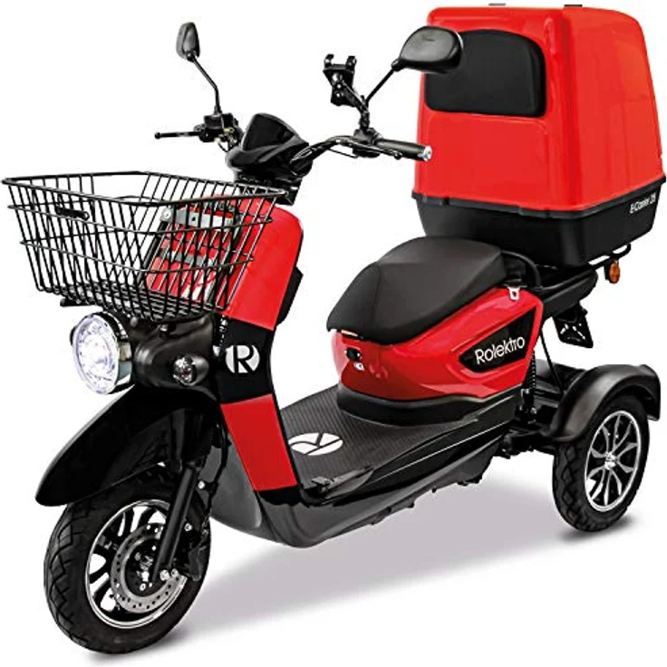 Rolektro E-Carrier 25 Lithium mit XXL Koffer Dreirad-Mobil - 1000W Elektromobil E-Moped bis 70km RW - 3-Rad Seniorenmobil mit Zulassung – Bild 1