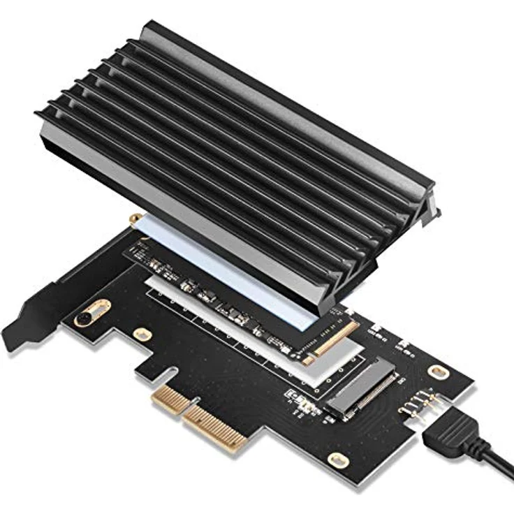 SilverStone SST-ECM24-ARGB - PCI-E Gen4 M.2 Erweiterungskarte mit Kühler, ARGB – Bild 5