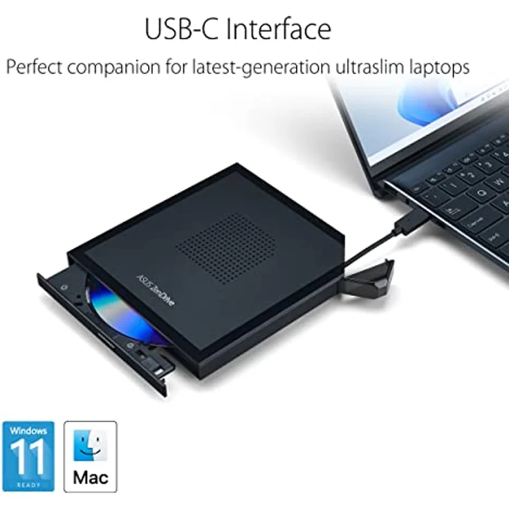 ASUS ZenDrive V1M (SDRW-08V1M-U) externes DVD-Laufwerk und-Brenner – Bild 3