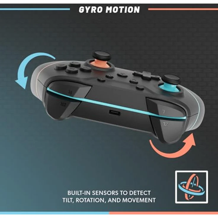 Hyperkin Armor3 NuChamp Wireless Gaming Controller, ergonomisch für Nintendo Switch OLED und Switch Lite, schwarz, kabellose RF-Übertragung, integrierte Vibration – Bild 3