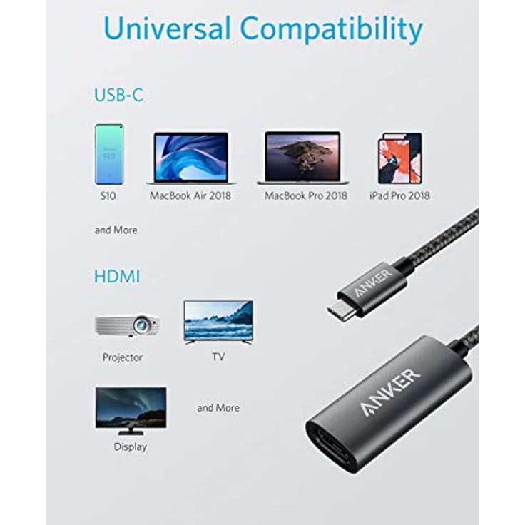 Anker 310 USB-C Adapter (4K HDMI), grau (A83120A1) - Preisvergleich – Bild 4