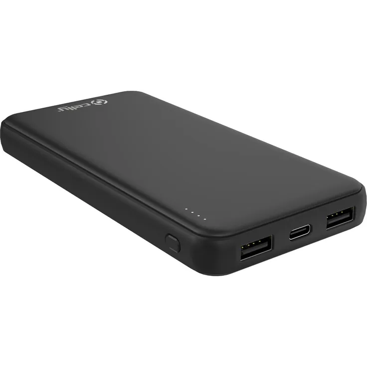 JTI GmbH Planet Powerbank 10.000 mAh aus 100% recyceltem Kunststoff Schwarz