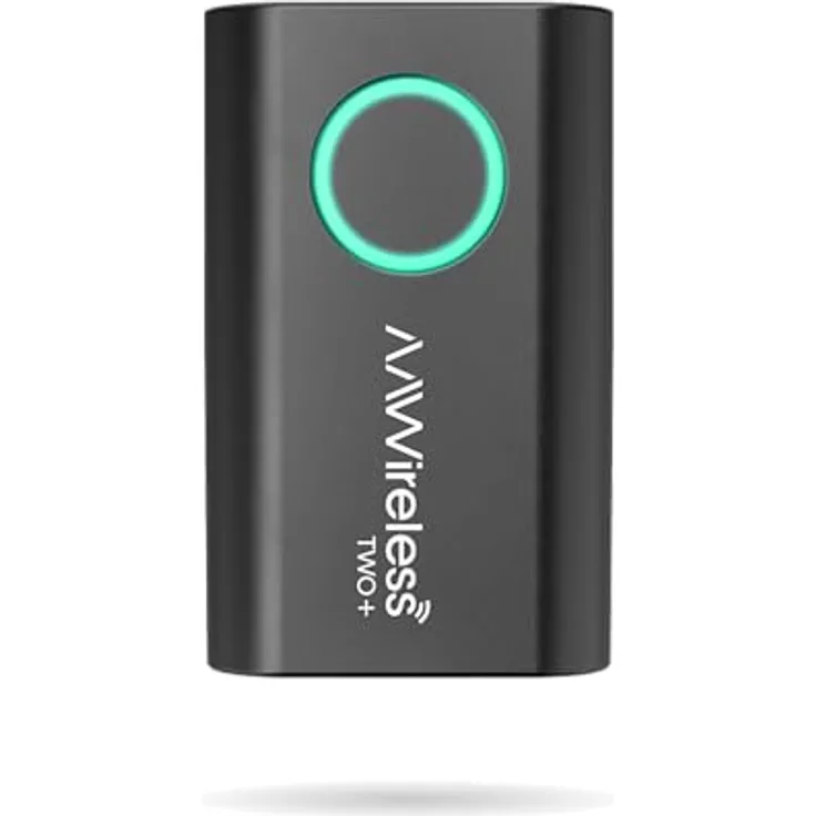 AAWireless Two+ 2-in-1 Adapter für Android Auto & Apple Carplay, kabellose Bluetooth- und WiFi-Verbindung, geeignet für iOS 10+ & Android 11+, ultrakompakt, Made in Europe