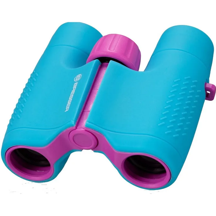 BRESSER junior Bresser Junior Fernglas 6x21, kompaktes Kinderfernglas mit verstellbaren Linsen und Umklappbaren Augenmuscheln, inklusive Tasche und Linsenputztuch