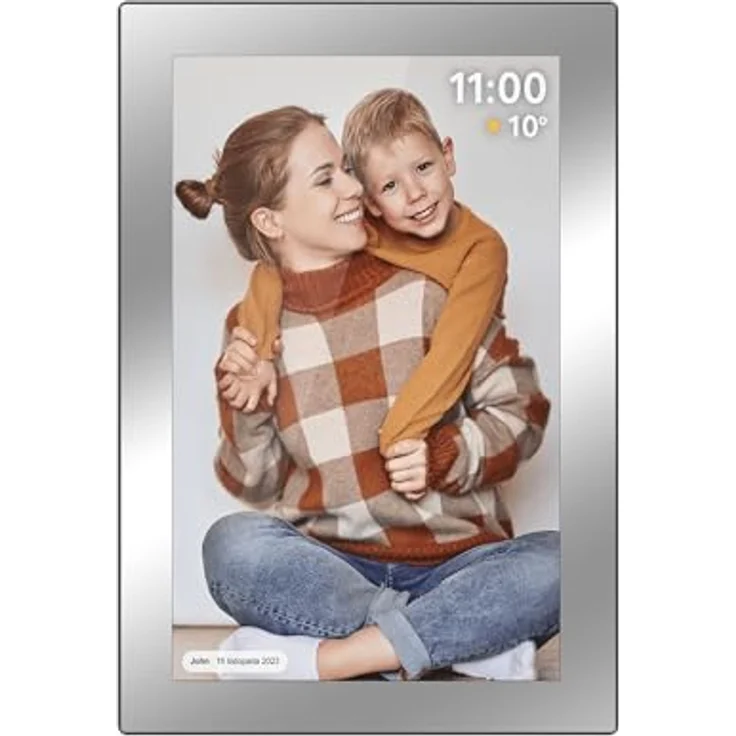 Kruger&Matz FRAMEO KM1101, Digitaler Fotorahmen 10,1" mit 1280 x 800 px, Wi-Fi, 16 GB intern, erweiterbar, Spiegelrahmen – Bild 3