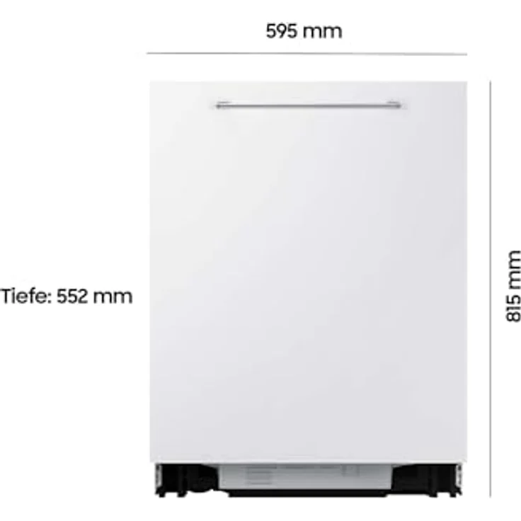 Samsung DW7700B, vollintegrierter Geschirrspüler mit WaterJet Clean ™, 14 Maßgedecke Weiß – Bild 2