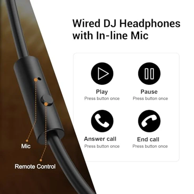 OneOdio OneOdio Pro-10 DJ Over Ear Kopfhörer kabelgebunden Stereo Schwarz, Rote Ohrmuscheln – Bild 2