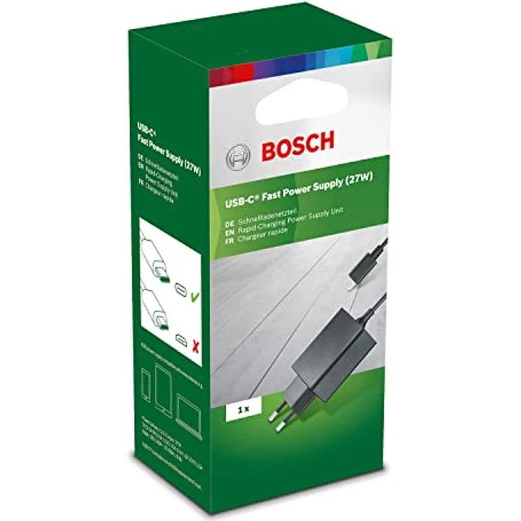 Bosch Home & Garden USB-C Schnellladegerät (27 W) mit Power Delivery, Grün – Bild 4