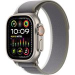 Apple Watch Ultra 2 GPS + Cellular, 49 mm Titangehäuse, Trail Loop Grün/Grau – M/L