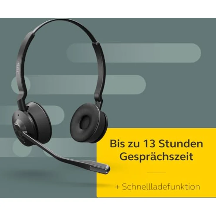 Jabra Engage 65 SE Stereo Headset, 150m Wireless Range, DECT Security, Lightweight Comfort – Bild 5