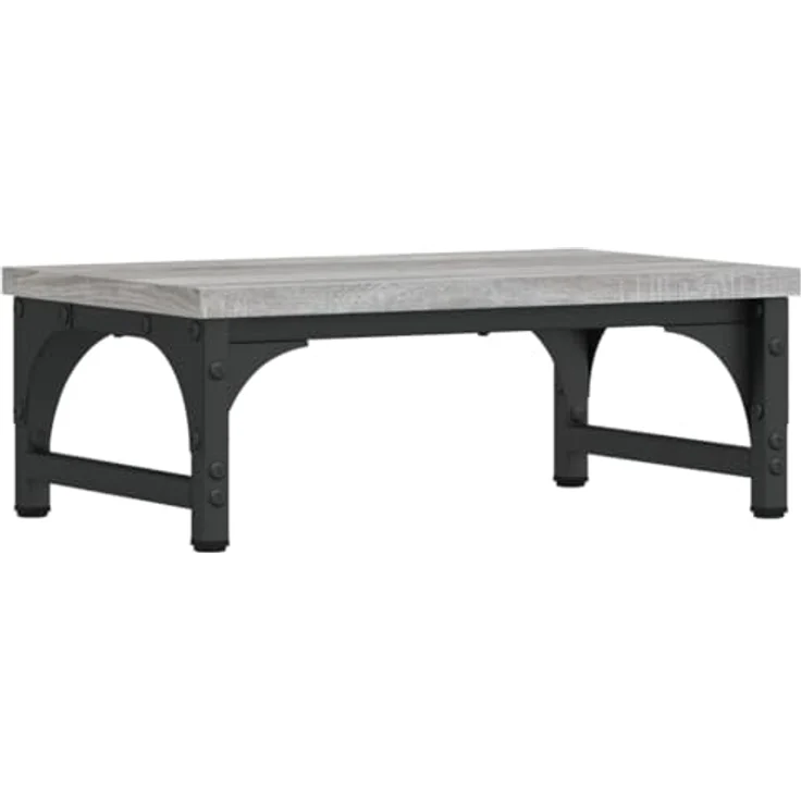 vidaXL Monitorständer Grau Sonoma 37x23x14 cm Holzwerkstoff mit ergonomischem Design und zusätzlichem Stauraum – Bild 6