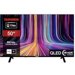 Telefunken 50 Zoll QLED Fernseher / TiVo Smart TV (4K UHD, HDR Dolby Vision, Dolby Atmos, HD+ 6 Monate inkl., Triple-Tuner) QU50TO750S, Schwarz