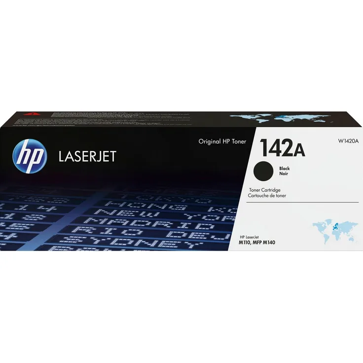 HP Tonerpatrone 142A, original Druckerpatrone für LaserJet, Schwarz