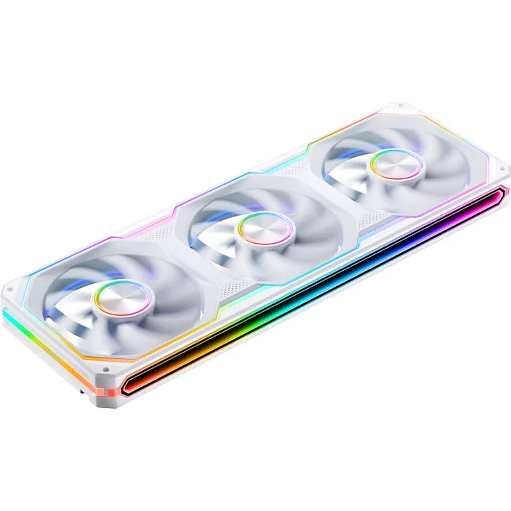 Jonsbo XA-360, 360 mm PWM Lüfter mit adressierbaren ARGB-LEDs, max. 2400 U/min, weiß