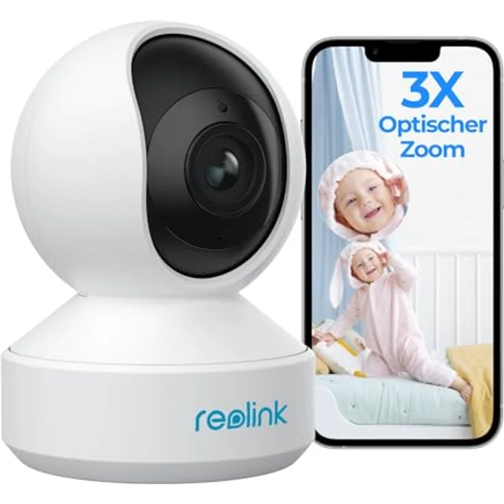 Reolink E1 Zoom, 5MP PTZ WLAN Überwachungskamera Innen mit 3X optischem Zoom, Nachtmodus und zwei-Wege-Audio – Bild 1