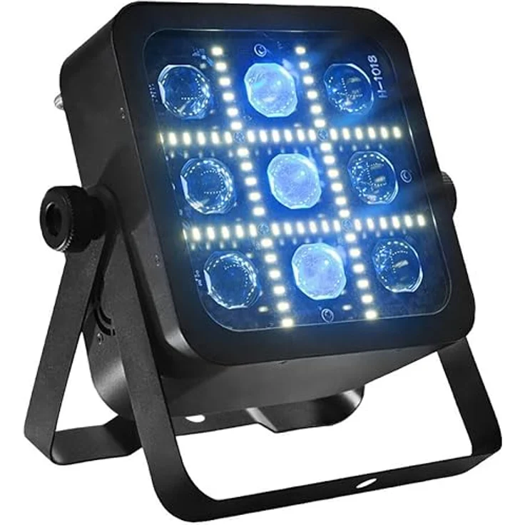 Eurolite LED BP-9 Panel RGBW+CW, Multieffekt-Scheinwerfer mit 9 × 12 W RGBW LEDs und Kaltweiß-Strobelinien, DMX steuerbar – Bild 2