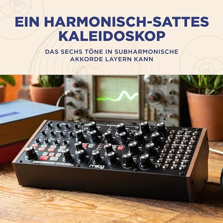 Moog Subharmonicon, halbmodularer Analog-Synthesizer mit zwei Hauptoszillatoren, vier Suboszillatoren und 24dB Lowpass-Filter, Schwarz – Bild 4