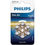 PHILIPS Blisterpackung mit 6 Zink-Luft Batterien (PR41), 1,4 V, 160 mAh für Hörgeräte