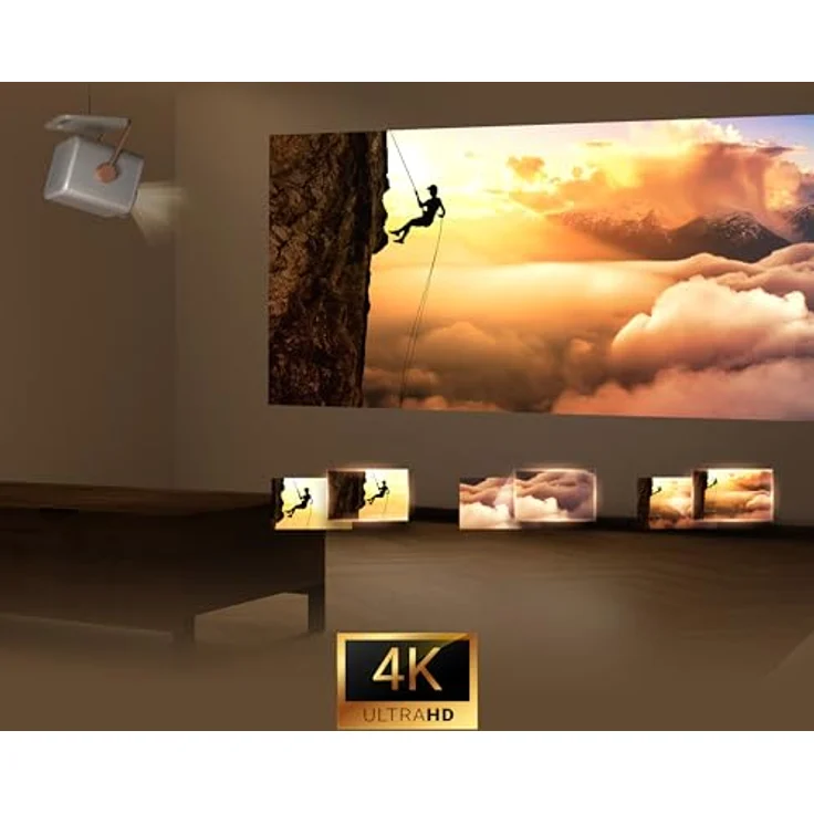 Hisense M2SE PRO Smart Mini Projektor 4K, kompakt und energieeffizient mit integrierten Smart-Funktionen – Bild 5