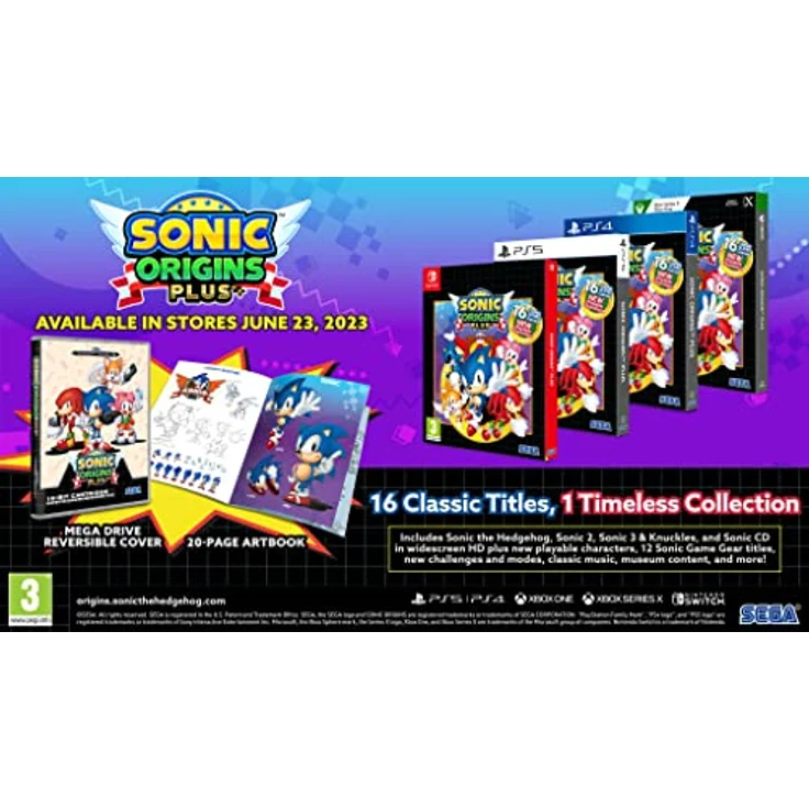 SEGA Sonic Origins Plus (PlayStation 4), Flexible Gestaltung, Hochwertige Materialien, Zubehör – Bild 2