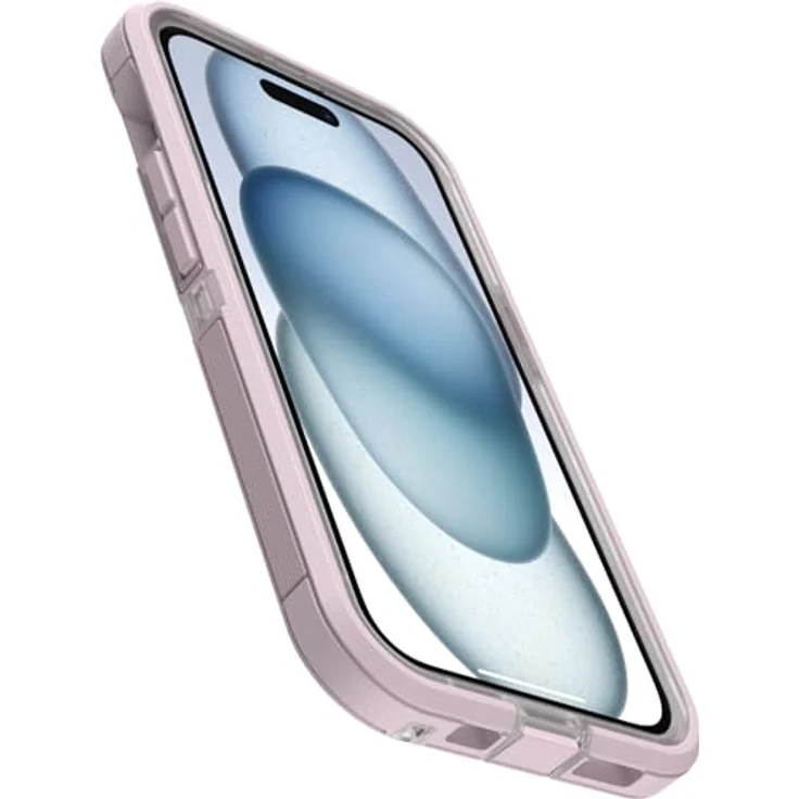 OtterBox Defender Series XT Clear MagSafe Hülle für iPhone 16e, 15, 14, 13, stoßfest, ultra-robust, 7X militärisch getestet, transparent/lila – Bild 3