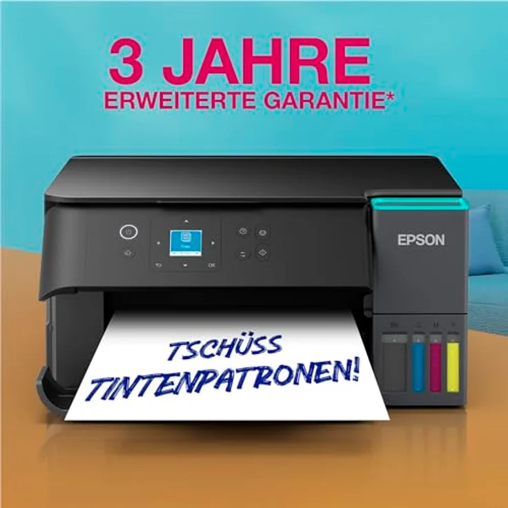 Epson EcoTank ET-2950, Multifunktionsdrucker mit WLAN, bis 30 Seiten/min Schwarz-Weißdruck, 4800 x 1200 dpi – Bild 11