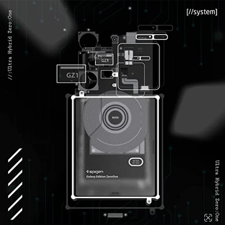 Spigen Ultra Hybrid ZeroOne Hülle Kompatibel mit Samsung Galaxy S23 Ultra 5G -ZeroOne – Bild 3