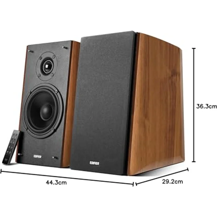 Edifier R2000DB, 2.0 Regallautsprecher mit 120 W RMS, Bluetooth und Eichenholzgehäuse – Bild 8
