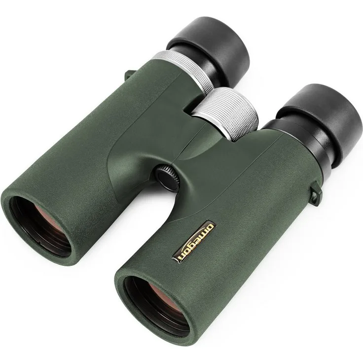 Omegon Fernglas Hunter 2.0 10x42, wasserdicht und beschlagfrei, großes Sehfeld, scharfe Optik