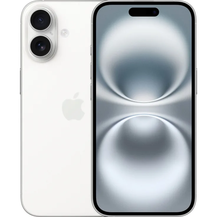 Apple iPhone 16 5G Smartphone (6,1 Zoll) OLED-Display, 256 GB interner Speicher, iOS 18, weiß