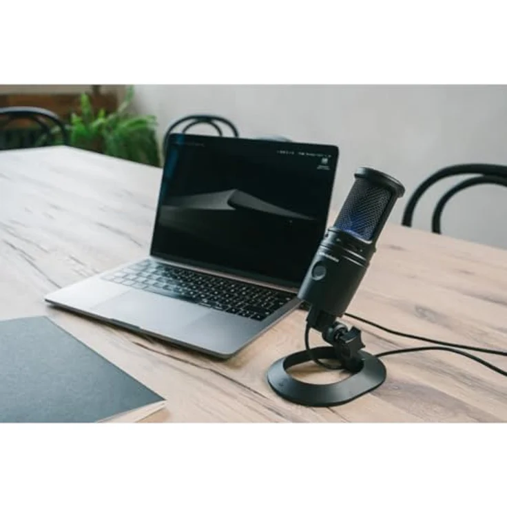 Audio-Technica AT2020USBX Kondensatormikrofon bk, Cardioid Condenser USB Microphone (Studio, Podcasting) – Bild 5