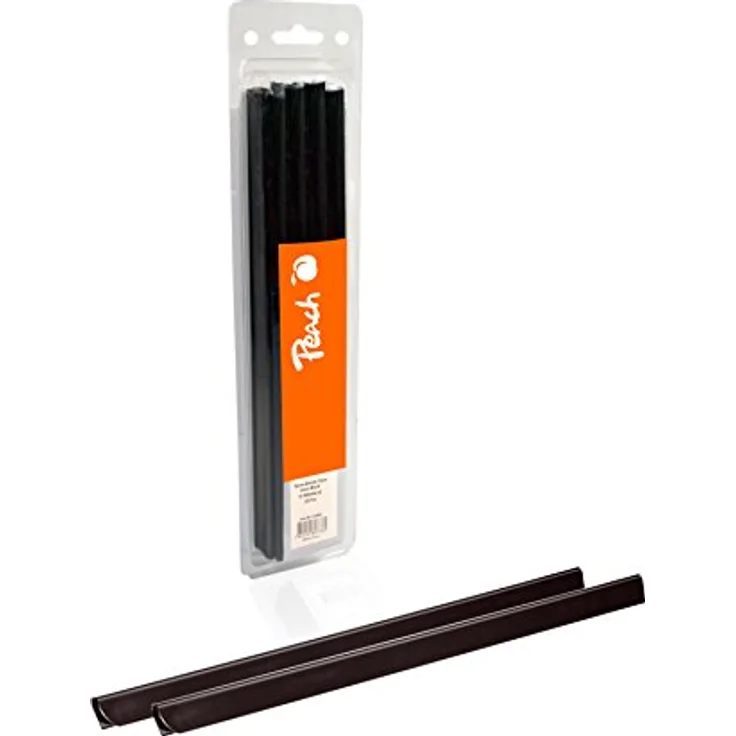 Peach Klemmschienen - A4-6 mm - 20 Blatt - 100 Stück - schwarz - PBS406-02