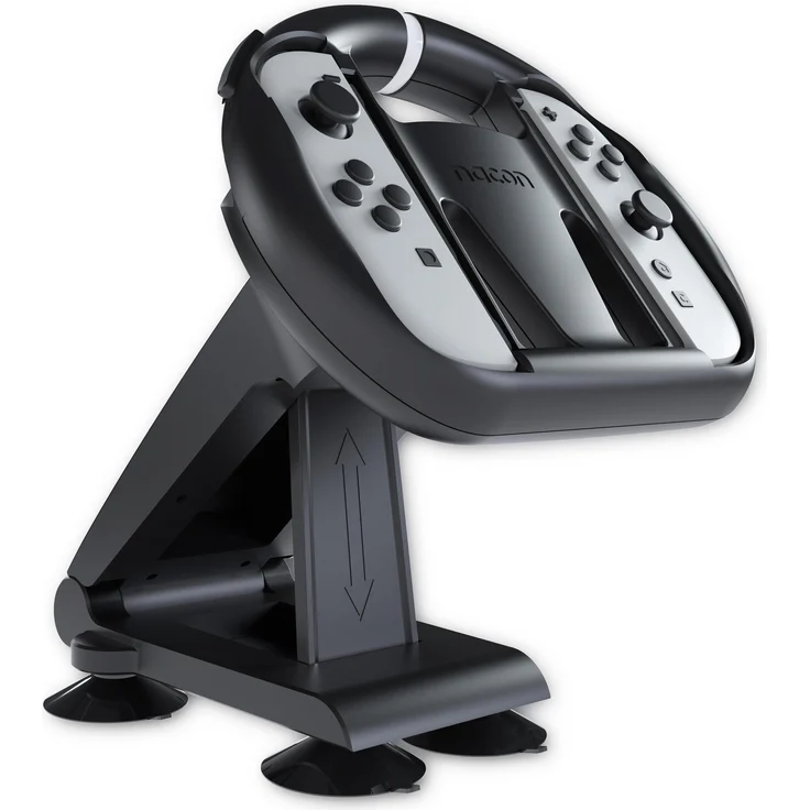 Nacon NA028232 Rennrad Zubehör für Gaming-Controller, faltbares Lenkrad für Nintendo Switch™ mit 4 Saugnäpfen, kompatibel mit 2 Joy-Con™