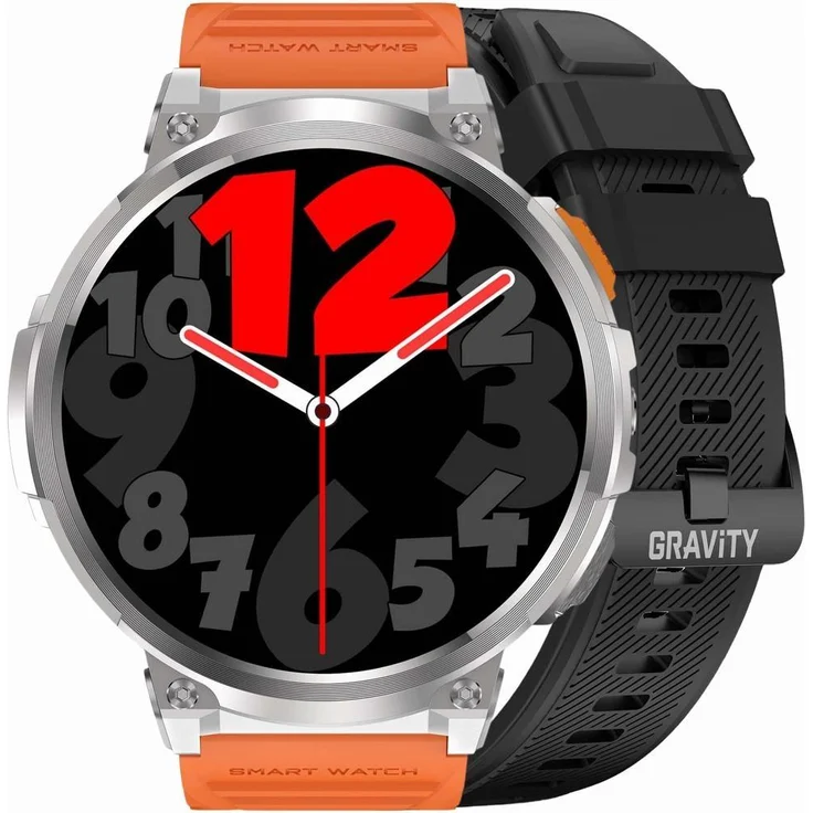 Gravity GT23-4 Smartwatch, 1,85 Zoll Touchscreen, IP67 Wasserdicht, Metallgehäuse, Sportmodi, Sprechfunktion