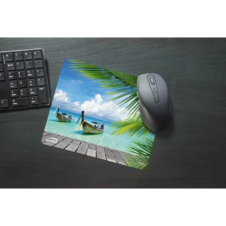 Speedlink SILK Mousepad - Mauspad mit weicher Textiloberfläche und antistatischer Wirkung, Maße: 23 x 19 x 0,2 cm, Paradise Edition – Bild 4