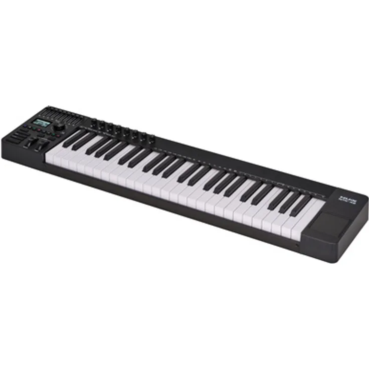 Nux NTK-49, USB-MIDI-Keyboard-Controller mit 49 halbgewichteten Tasten, integrierter Arpeggiator, 8 programmierbare Drehregler, 9 zuweisbare Fader, inklusive Steinberg Cubase LE