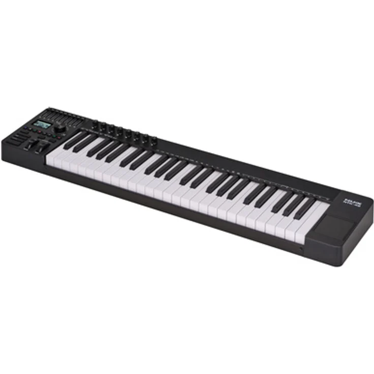 Nux NTK-49, USB-MIDI-Keyboard-Controller mit 49 halbgewichteten Tasten, integrierter Arpeggiator, 8 programmierbare Drehregler, 9 zuweisbare Fader, inklusive Steinberg Cubase LE