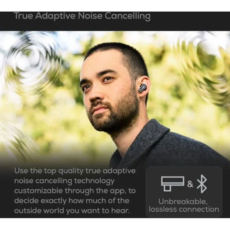 AKG N5 Hybrid True wireless noise cancelling wireless Kopfhörer, Schwarz – Bild 5