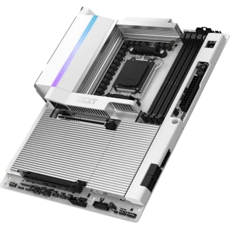 NZXT N9 X870E White DDR5 AM5 Mainboard mit Wi-Fi 7 und Bluetooth 5.4 – Bild 1
